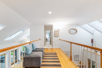 VIneyard Haven  Martha's Vineyard vacation rental - Note the ottomans can go downstairs to provide extra seating