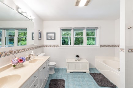 VIneyard Haven  Martha's Vineyard vacation rental - Primary bath.  Garden tub, stand up shower, double sinks