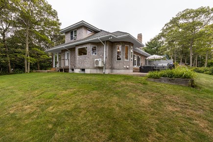 VIneyard Haven  Martha's Vineyard vacation rental - View of side and back patio from path