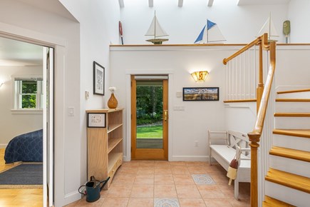 VIneyard Haven  Martha's Vineyard vacation rental - Front foyer and staircase to two upstairs bedrooms