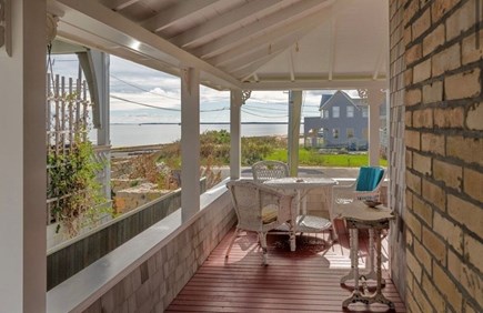 Oak Bluffs Martha's Vineyard vacation rental - Outdoor patio/porch with amazing ocean views!