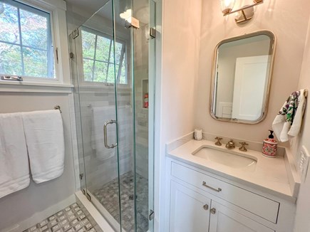 West Tisbury Martha's Vineyard vacation rental - Hall Bath with Shower Stall, Guest House, First Floor