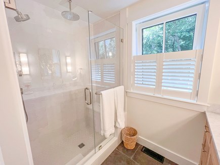 West Tisbury Martha's Vineyard vacation rental - BR1 King En Suite with Shower Stall, First Floor