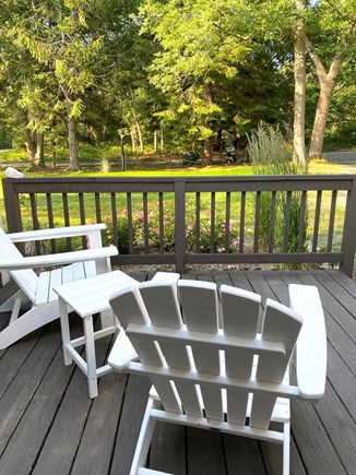 Vineyard Haven Martha's Vineyard vacation rental - Front deck, overlooking front yard