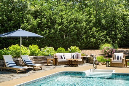 Edgartown Martha's Vineyard vacation rental - Pool area is private with many plantings