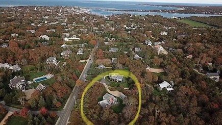Edgartown Martha's Vineyard vacation rental - Ariel view - GREAT location!