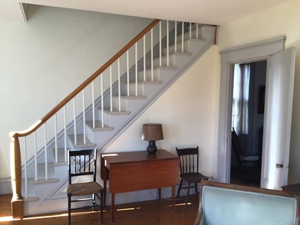 Chilmark Martha's Vineyard vacation rental - Stairway to bedrooms and half bath