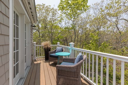 Edgartown, Island Grove Martha's Vineyard vacation rental - Guest Apartment Deck - Perfect for Morning Coffee