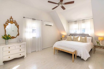 Edgartown Martha's Vineyard vacation rental - Primary Bedroom Has a King Bed and Vaulted Ceilings - 2nd Floor