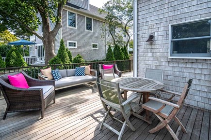 Edgartown Martha's Vineyard vacation rental - Deck Is Set Up for Outdoor Lounging and Dining