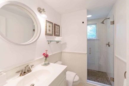 Katama-Edgartown Martha's Vineyard vacation rental - Bathroom #1 Has a Glass Walk-In Shower - 1st Floor