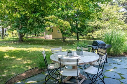 Katama-Edgartown Martha's Vineyard vacation rental - Patio Seating with BBQ