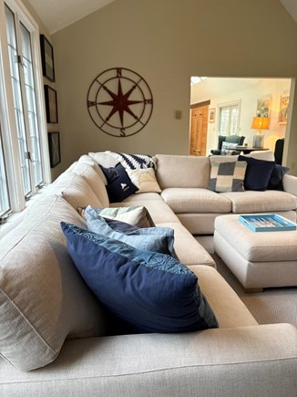 Edgartown Martha's Vineyard vacation rental - Living room with pull-out queen sofa.