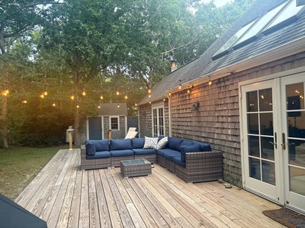 Edgartown Martha's Vineyard vacation rental - Deck with new outdoor furniture