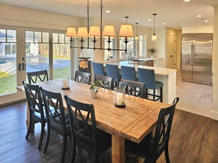 Oak Bluffs Martha's Vineyard vacation rental - Dining room overlooking kitchen and sliders