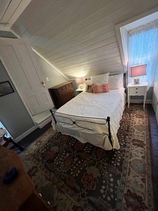 Oak Bluffs, Copeland/In Town Martha's Vineyard vacation rental - 2nd Floor Antique wrought iron double bed-purple room