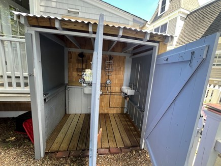 Oak Bluffs, Copeland/In Town Martha's Vineyard vacation rental - 2 Outdoor Showers w/ Sinks & larger shower heads