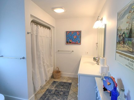 West Tisbury Martha's Vineyard vacation rental - Hall Bath with Shower Tub Combo, Second Floor