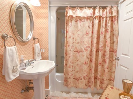 West Tisbury Martha's Vineyard vacation rental - Hall Bath with Shower Tub Combo, First Floor