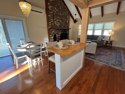 West Tisbury Martha's Vineyard vacation rental - Open dinning and living room view from kitchen.