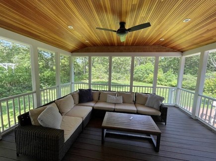 Katama-Edgartown Martha's Vineyard vacation rental - Another view of the screened porch