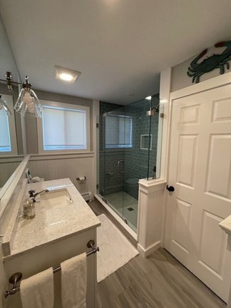 Katama-Edgartown Martha's Vineyard vacation rental - First floor bath with walkin shower adjacent to queen bedroom