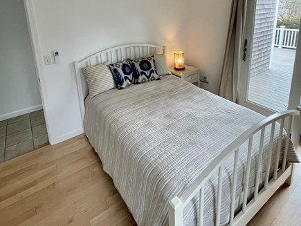 Katama-Edgartown Martha's Vineyard vacation rental - Another view of the first floor bedroom that opens to the deck