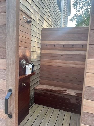 Katama-Edgartown Martha's Vineyard vacation rental - Another view of our outdoor shower!