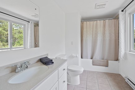 Katama-Edgartown Martha's Vineyard vacation rental - 2nd floor full bathroom with tub/shower