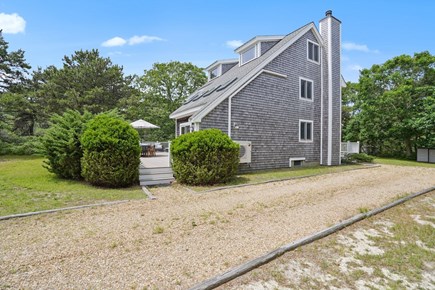 Katama-Edgartown Martha's Vineyard vacation rental - Side view of house and driveway - ample parking