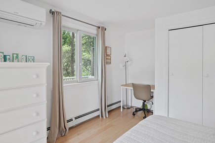 Katama-Edgartown Martha's Vineyard vacation rental - First floor bedroom with desk and ample closet space
