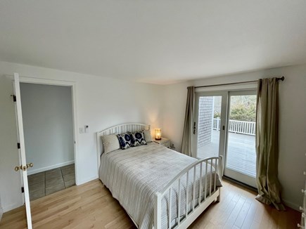 Katama-Edgartown Martha's Vineyard vacation rental - First floor guest room opens to the deck. Full bath adjacent.