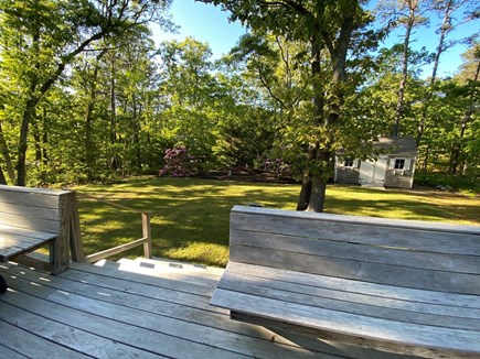 Oak Bluffs, Vineyard Hills Martha's Vineyard vacation rental - Expansive Backyard - view from the ample Deck