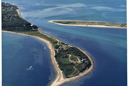 Edgartown, Chappaquidick Martha's Vineyard vacation rental - Outermost House peninsula looking towards Edgartown