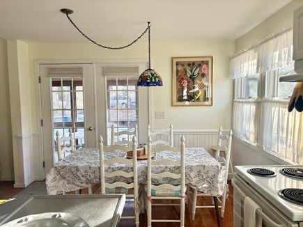 Oak Bluffs Martha's Vineyard vacation rental - Dining area for 6 that opens to screen porch