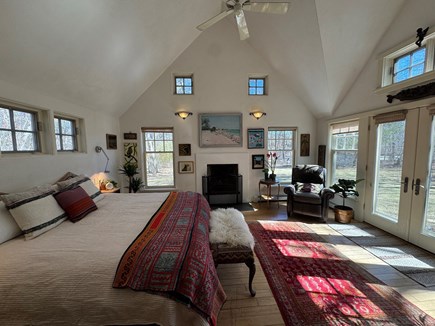 West Tisbury Martha's Vineyard vacation rental - Spacious Primary with French doors out to the lawn