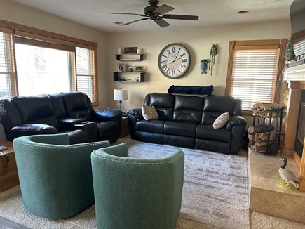 Vineyard Haven, Near Town Martha's Vineyard vacation rental - Living Room Open to Kitchen -Access to Back Deck