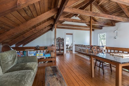 Oak Bluffs, Sengekontacket Martha's Vineyard vacation rental - Loft overlooking living area. Work, read, or play a game.