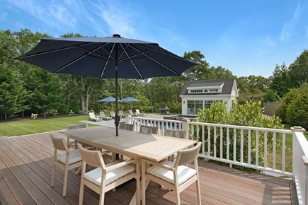 Edgartown Martha's Vineyard vacation rental - Outdoor Deck Eating Area