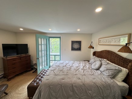 Oak Bluffs Martha's Vineyard vacation rental - Queen bedroom 2nd Floor with deck