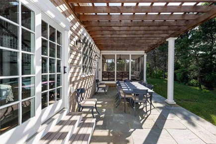 Katama-Edgartown Martha's Vineyard vacation rental - Backyard Patio Dining Area