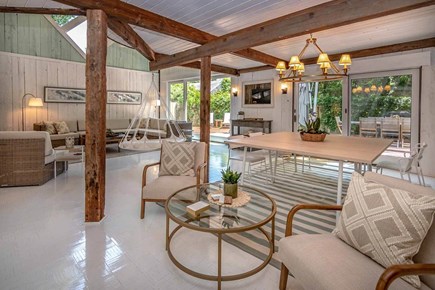 Edgartown Martha's Vineyard vacation rental - Living Area and Dining Area