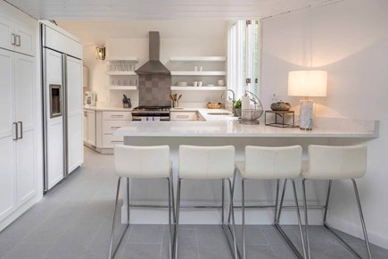 Edgartown Martha's Vineyard vacation rental - Kitchen Area with Bar Stools