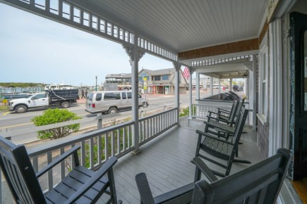 Oak Bluffs Martha's Vineyard vacation rental - Front Porch, views of harbor and Nancy's Restaurant