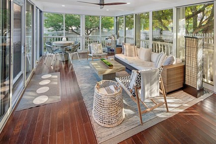 Edgartown Martha's Vineyard vacation rental - 3 Season Screen Porch First Floor
