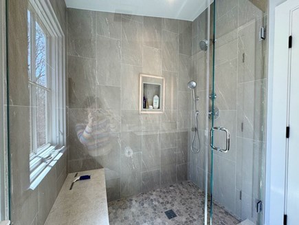 West Tisbury Martha's Vineyard vacation rental - Glass shower