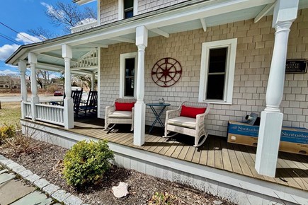 Oak Bluffs Martha's Vineyard vacation rental - Side porch with comfortable rockers to enjoy morning coffee