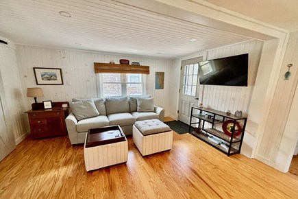 Oak Bluffs Martha's Vineyard vacation rental - Living room with TV beautiful hard wood floors