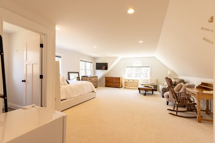 Vineyard Haven Martha's Vineyard vacation rental - Bonus living space w/ Queen bed, 1/2 bathroom, couch, TV, desk