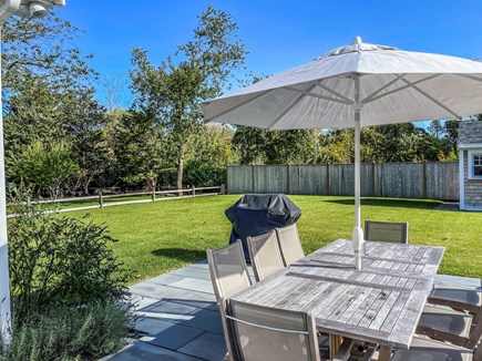 Downtown Edgartown Martha's Vineyard vacation rental - Back Yard with Grill and Patio